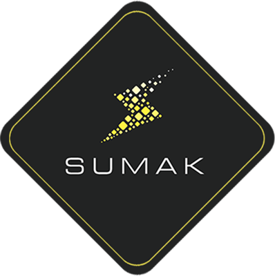 Logo firmy SUMAK – producenta wiązek elektrycznych i instalacji gazowych do samochodów, maszyn rolniczych i urządzeń przemysłowych.